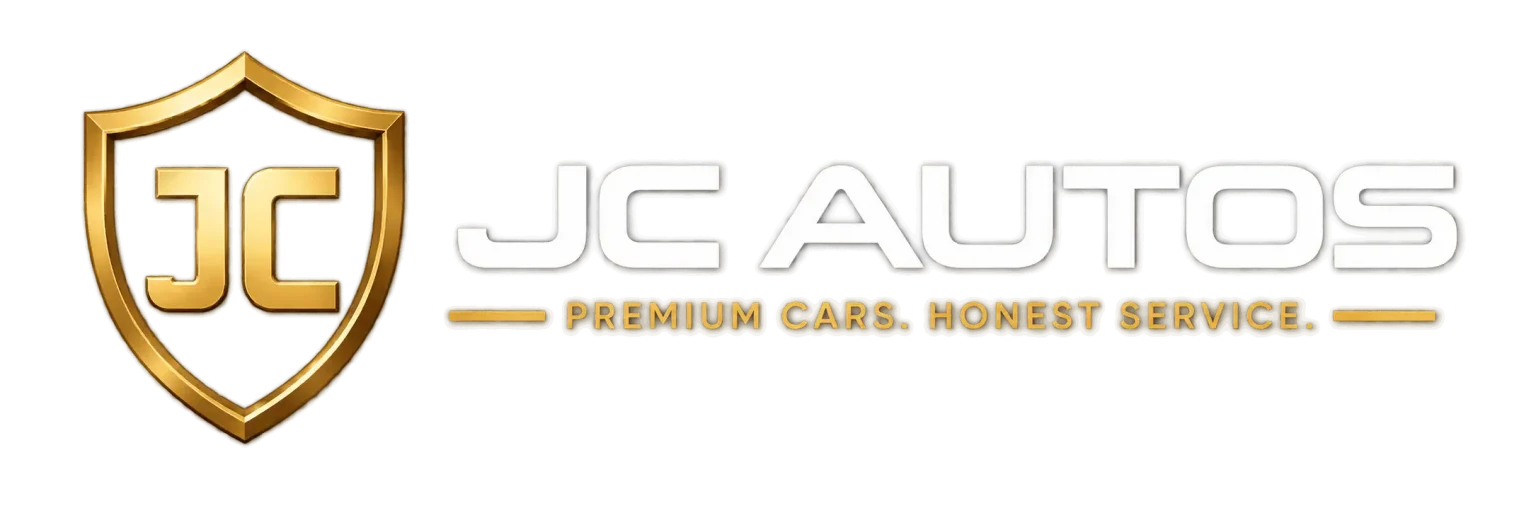JC Autos logo with white text